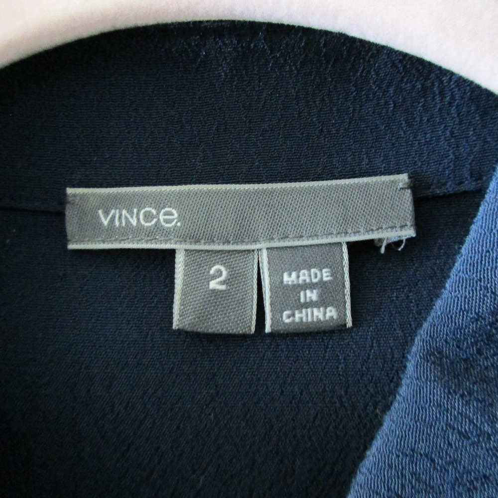 Vince Button Down Pleated Front, Collared Blouse 2 - image 4